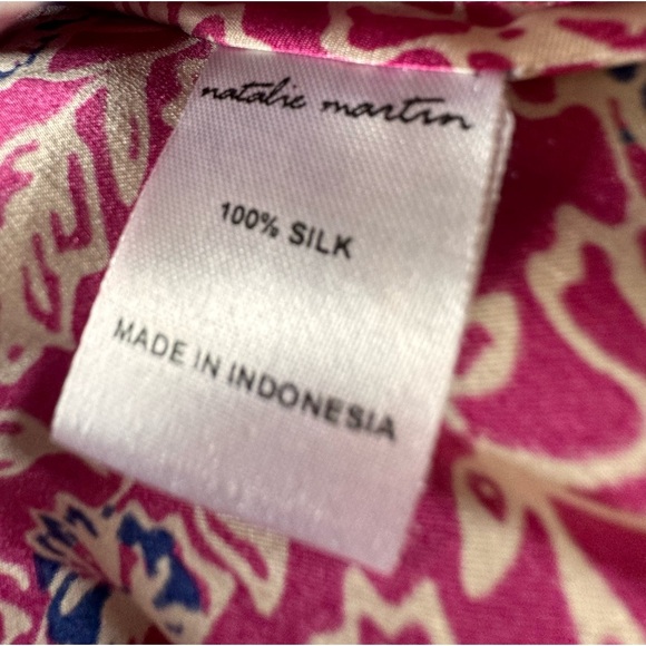 Natalie Martin Astrid Floral Print Silk  Maxi Dress Whimsical Romantic Feminine - Picture 10 of 11